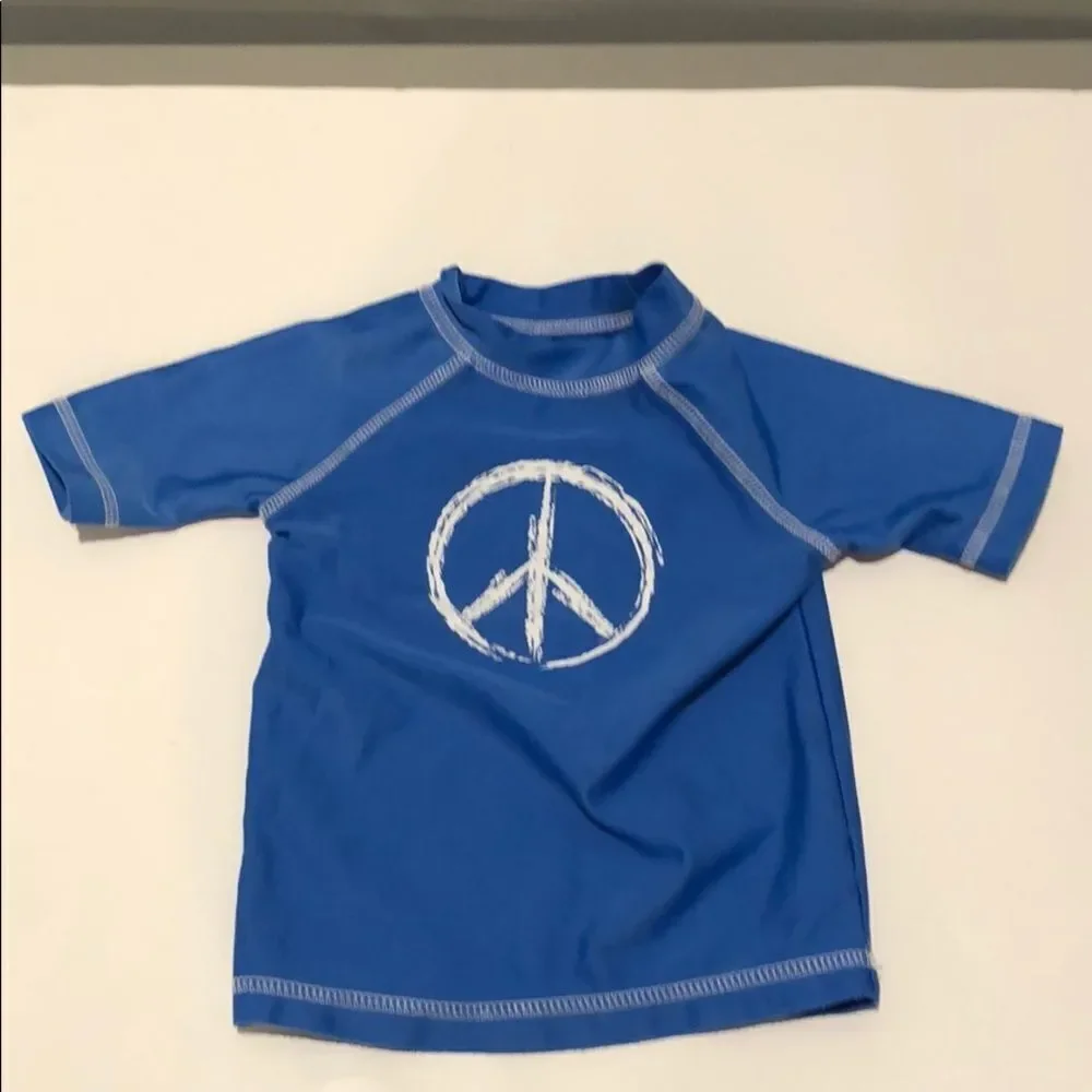 🍭6/$30 Koala Kids peace sign rash guard - 6-9 m